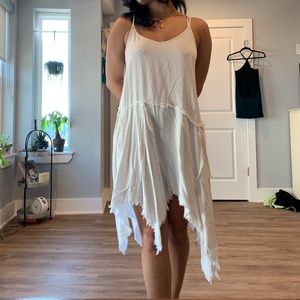 White flowy dress